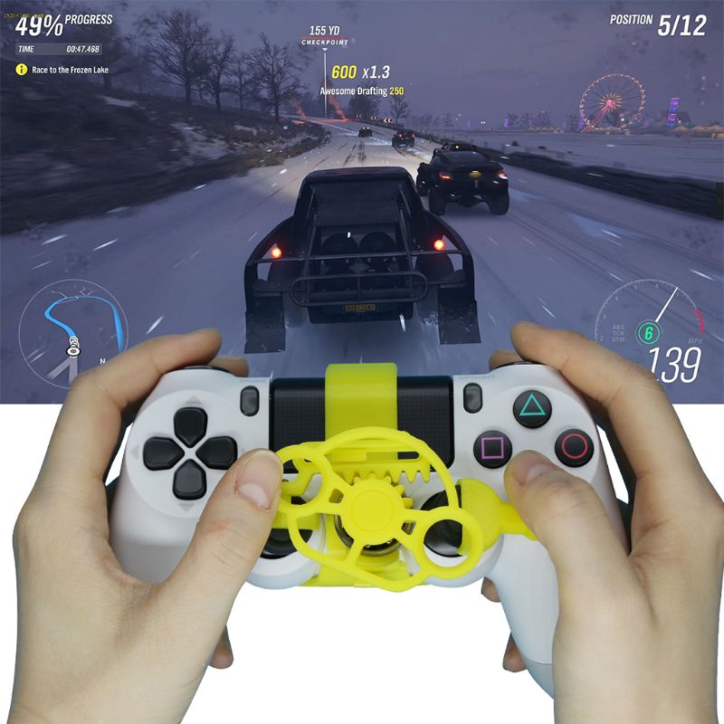 Btsg Setir Mini Alat Bantu Controller Game Joystick Racing Games Simulator Steering Wheel Untuk Gamepad