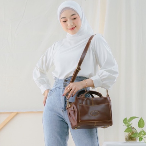 NEW !! TAS WANITA HANDBAG  KULIT SAPI ASLI  BERTHA / GRATIS GRAVIR NAMA KAMU