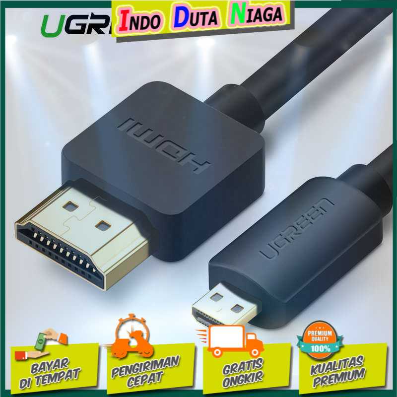 IDN TECH - UGreen Kabel Adapter Micro HDMI to HDMI Male 3M - 30104