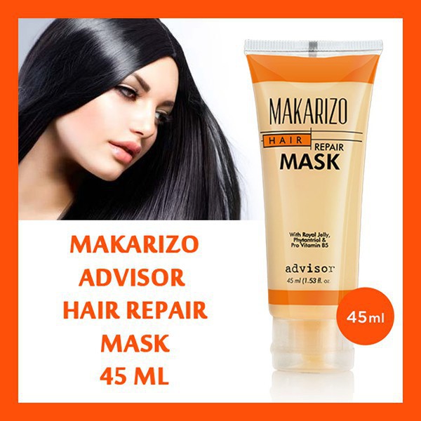 Makarizo Hair Repair Mask Tube Masker Perawatan Rambut Rusak TUBE - 45mL