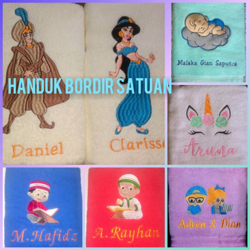 Handuk kado bordir satuan
