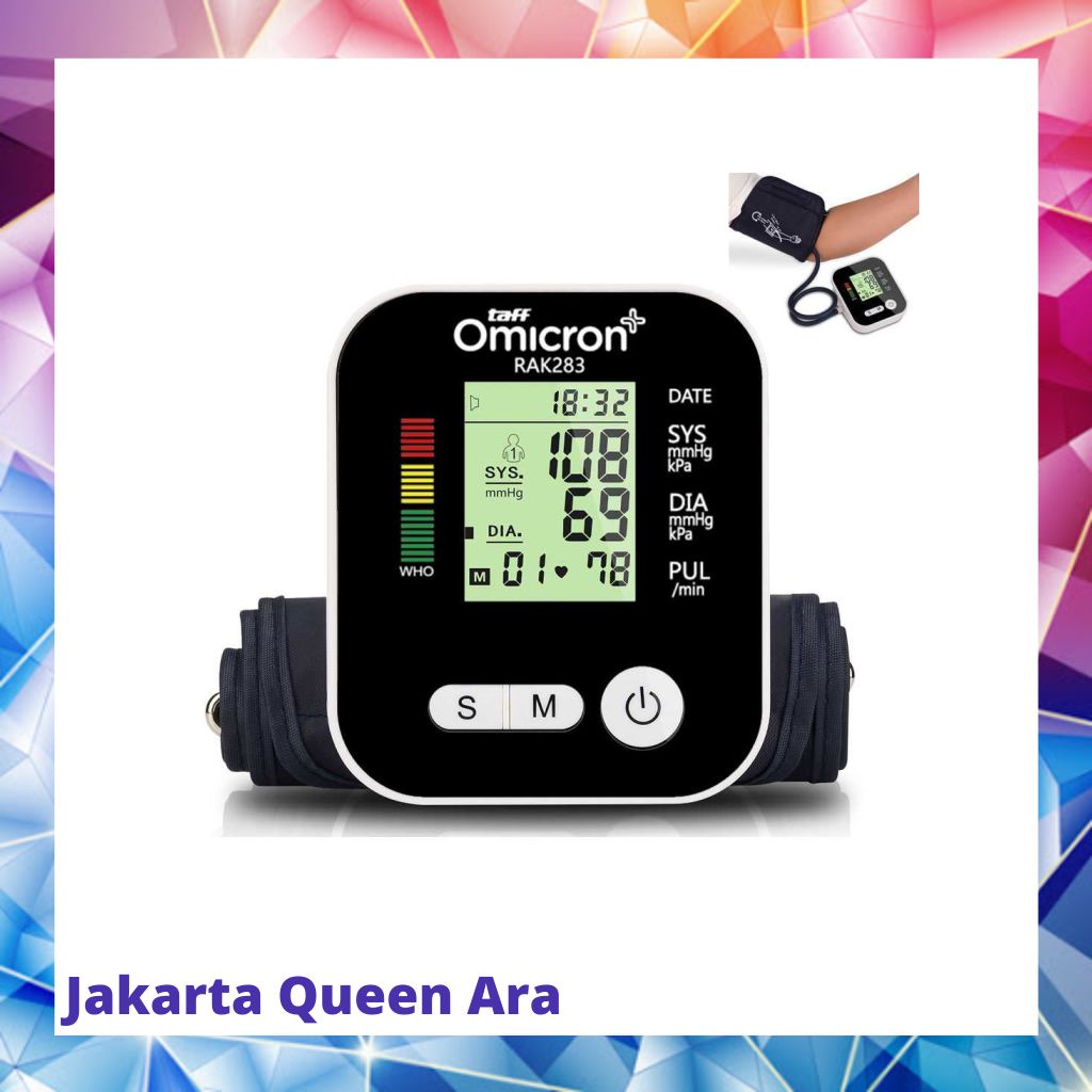 TaffOmicron Pengukur Tekanan Darah Tensi Blood Pressure RAK-28