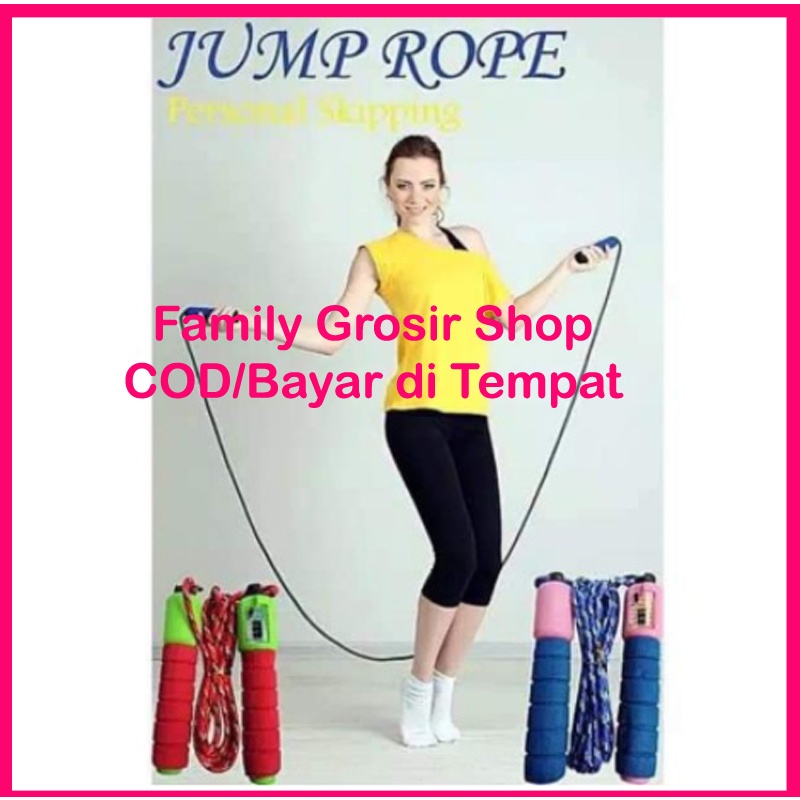 Tali Skipping Ada Counter / Penghitung Jump Rope Gym Olahraga Lompat Tali / Lompat Tali Colorful