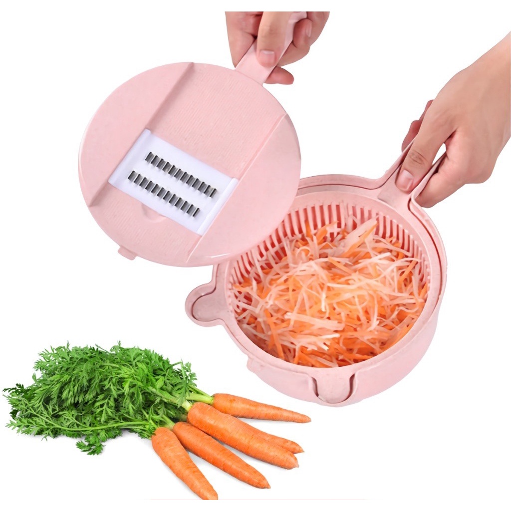 ALAT PEMOTONG SAYUR 12 IN 1MULTIFUNCTION PARUTAN SAYUR KENTANG ALAT PEMOTONG SAYUR + MANGKUK SERBAGUNA