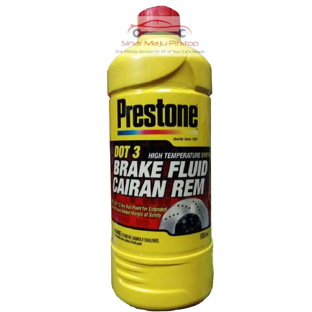 Minyak Rem Prestone 1 Liter Dot 3 Brake Fluid Cairan Rem Mobil Motor Original Shopee Indonesia