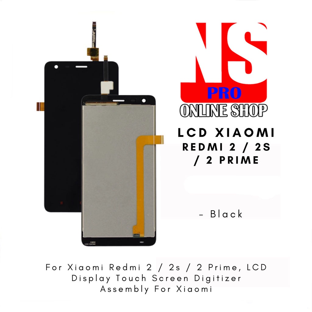 LCD Xiaomi Redmi 2 / LCD Xiaomi Redmi 2S / LCD Xiaomi Redmi 2 Prime Fullset Touchscreen black