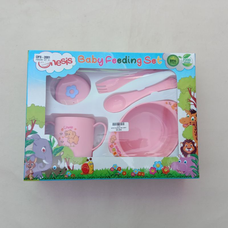 Tempat Makan Bayi Set OFS 2001 2101 2102 2103/Feeding Set Onesis BPA Free/Perlengkapan