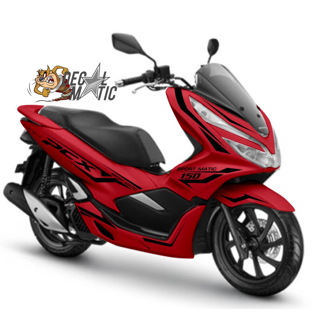 Striping Stiker Cutting PCX 150 Merah - CSPC02