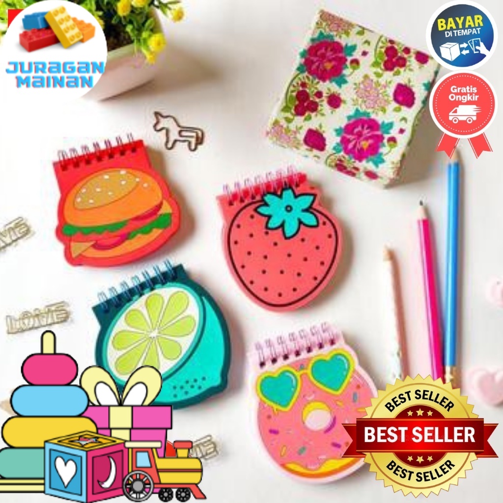 

Buku tulis agenda wangi / Notebook / Notepad motif Makanan / Food F2083