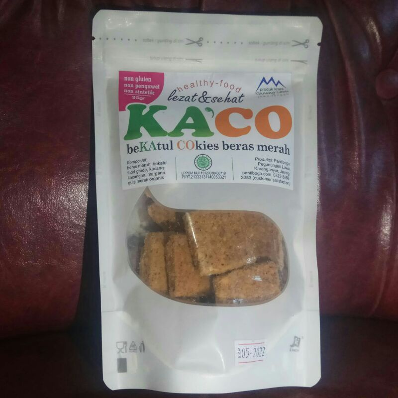 

KA'CO KAtul COokies 95 gram / Roti Bekatul / Healthy Cookies Bekatul Beras Merah Organik