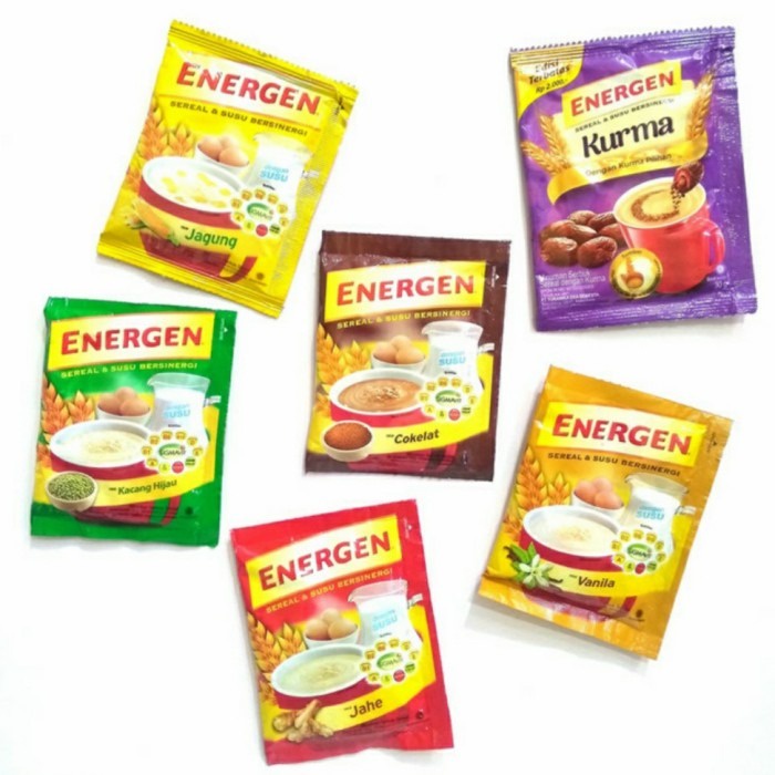 

Korzaln Rcg - Energen Sereal & Susu Bergizi Isi 10Pcs