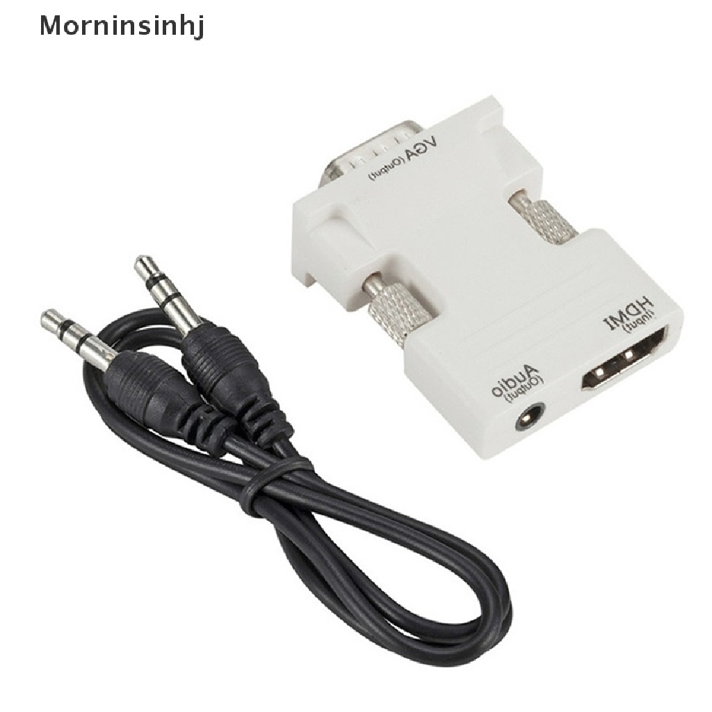 Mornin Kabel Adapter HDMI Male Ke VGA Female 1080P Digital Ke Analog Video Audio id