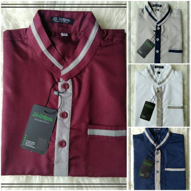 Koko couple al raiyan, koko toyobo marun navy abu putih