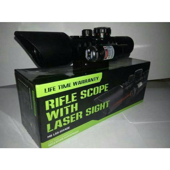 Bergaransi Teleskop M9 With Laser Sight Trendi