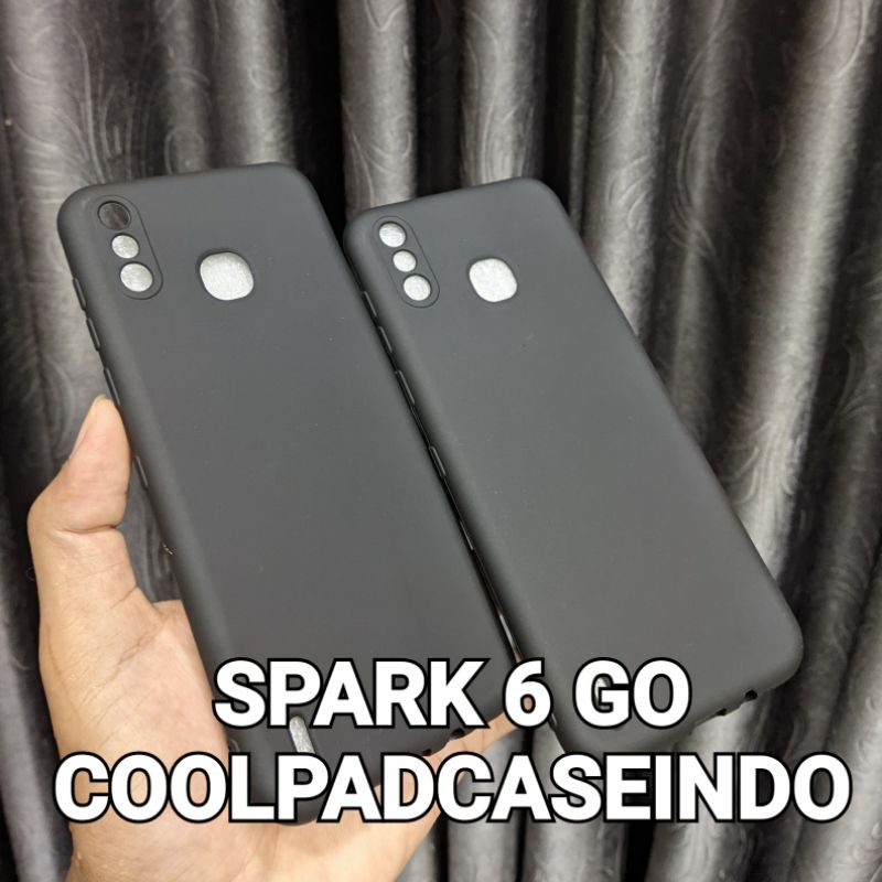 Soft Case Tecno Spark 6 Go Hitam Matte