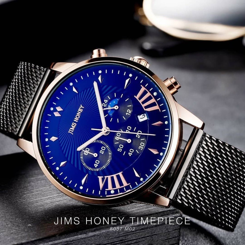 8037 JAM JIMS HONEY ORIGINAL - JAM TANGAN PRIA