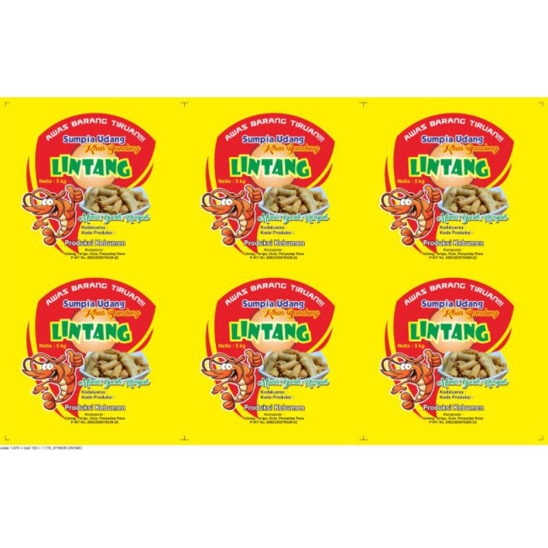 

Cetak stiker Label kemasan murah mulai Rp. 150 saja