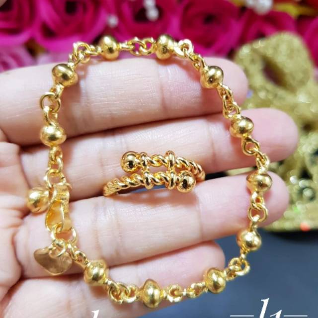 Xuping set perhiasan lapis emas 24k 1104j