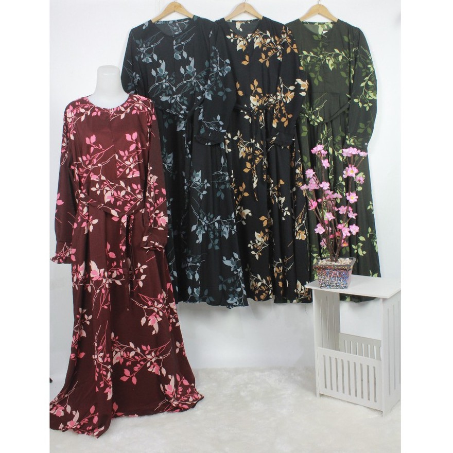 PREMIUM GAMIS MONALISA motif SILMA pakaian muslim baju wanita hamil menyusui maxidress abaya jumbo