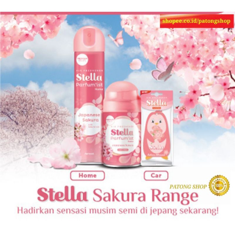 STELLA MATIC REFILL JAPANESE SAKURA 225ML Multipack isi 2 pcs / Pengharum Ruangan