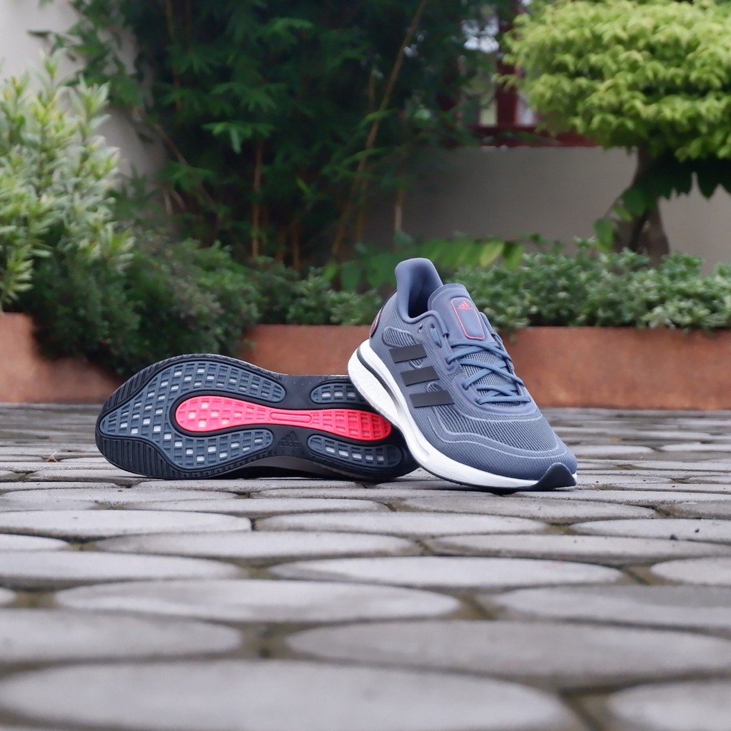 Sepatu Pria ADIDAS SUPERNOVA BOOTS STEEL BLUE  LIST BLACK AND BLACK WHITE LIST GREY