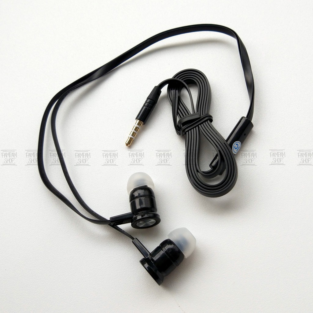 Super Bass Stereo Headset Earphone Handsfree Vivo Hitam Y21 Y28 Y31 Y35 Y51 Y55 Y53 Y67 V5 V5S Plus