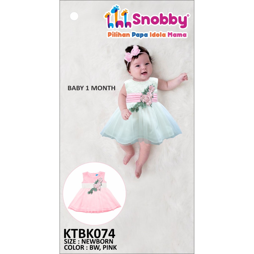 SNOBBY BABY DRESS KTBK074 – DRESS BAYI