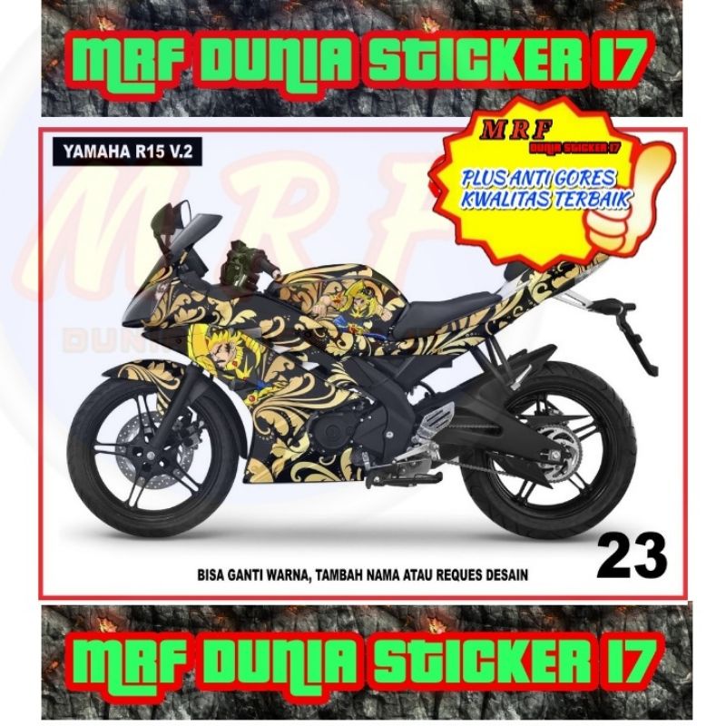 Decal Stiker Motor Yamaha R15 V2 Full Body Modifikasi 23