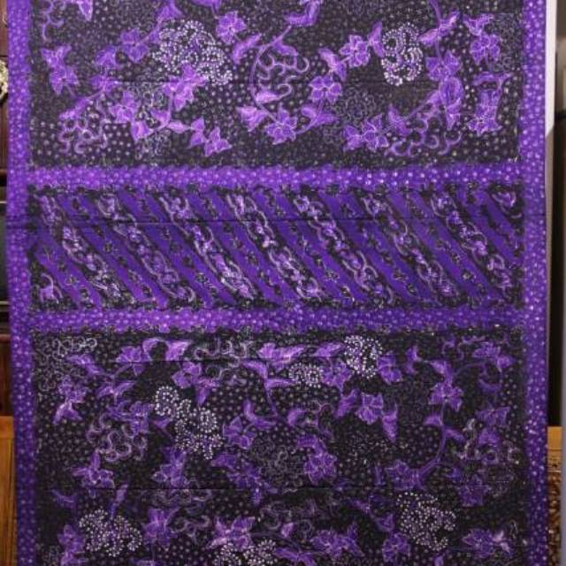SARUNG BATIK TULIS LASEM UNGU PRIMIS 2 WARNA