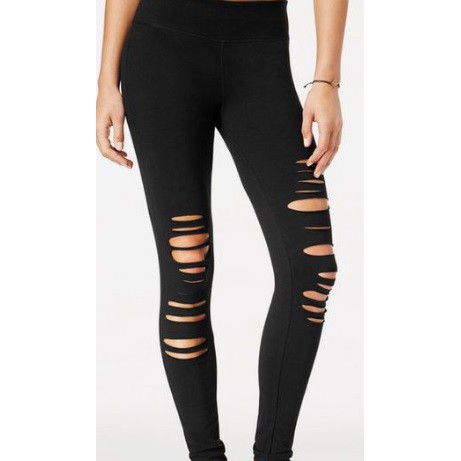 Legging Sobek Ripped Legging Slashed Legging