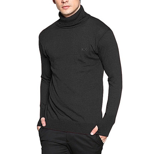 Sweater Baju rajut Turtleneck Roundhand bolong jari kerah tinggi tangan panjang tebal turtle neck