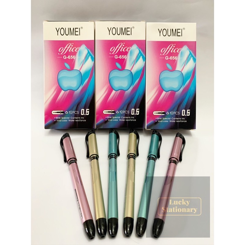 

Pulpen Gel Youmei 0.5mm Motif Metalik / Pen Gel Youmei 0.5mm Motif Metalik G-656