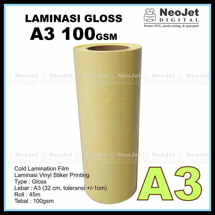

Paket Sticker Stiker Vinyl Inkjet Transparan Laminasi Glossy A3+ Murah