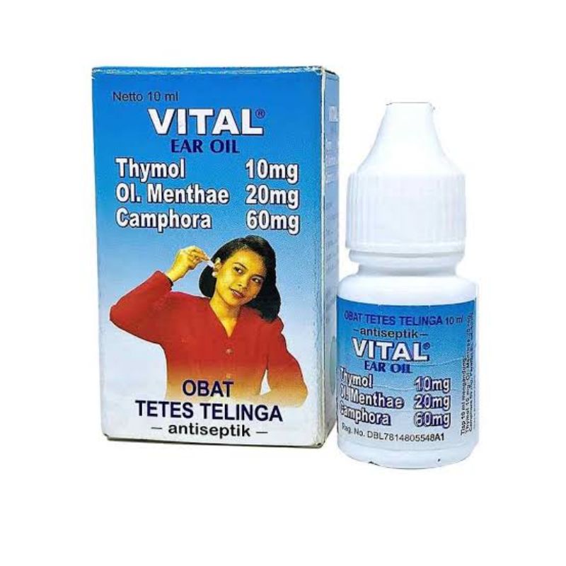 Vital / Obat Tetes Telinga / Vital Ear Oil 10 ml / Obat Tetes Telinga