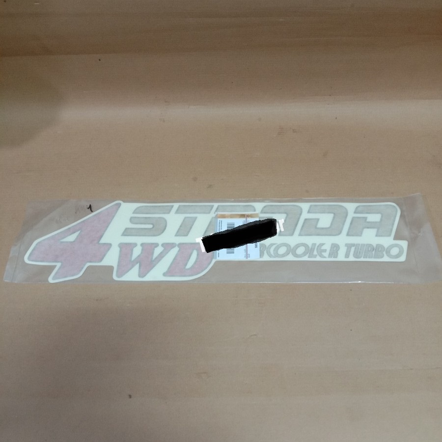 stiker 4wd strada intercooler turbo asli original