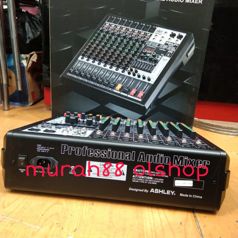 Mixer Audio Ashley MDX8 MDX 8 + Effect Digital Original