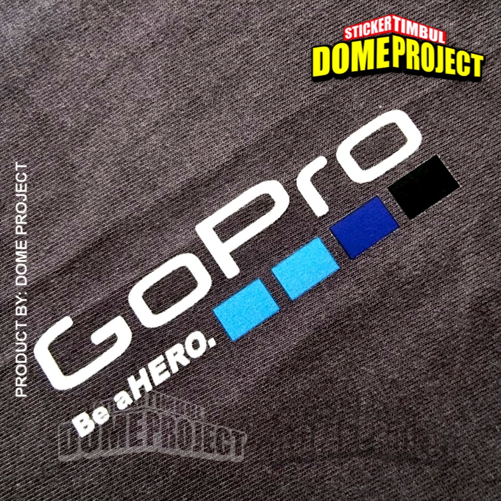 GOPRO STIKER BAJU IRON PATCH SATUAN SABLON SETRIKA