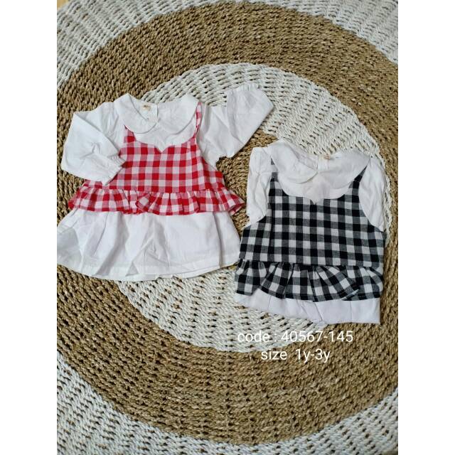 Blouse Square Impor Anak Perempuan