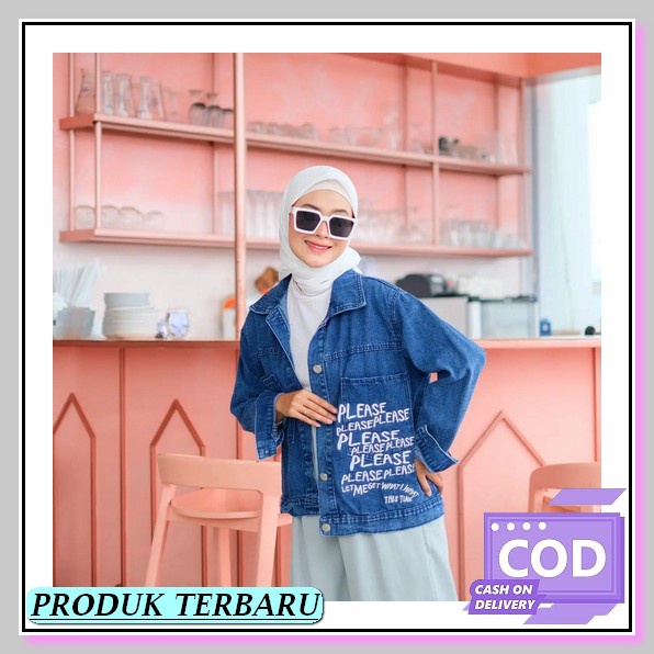 Sanwosh Jaket Jeans Wanita Korea Kekinian Denim Jaket Crop Wanita Terbaru Jacket Levis Wanita Import