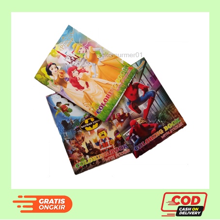 

Buku Mewarnai Dan Menempel Kartun Favorite Anak Paud Tk Buku Mewarnai Edukatif