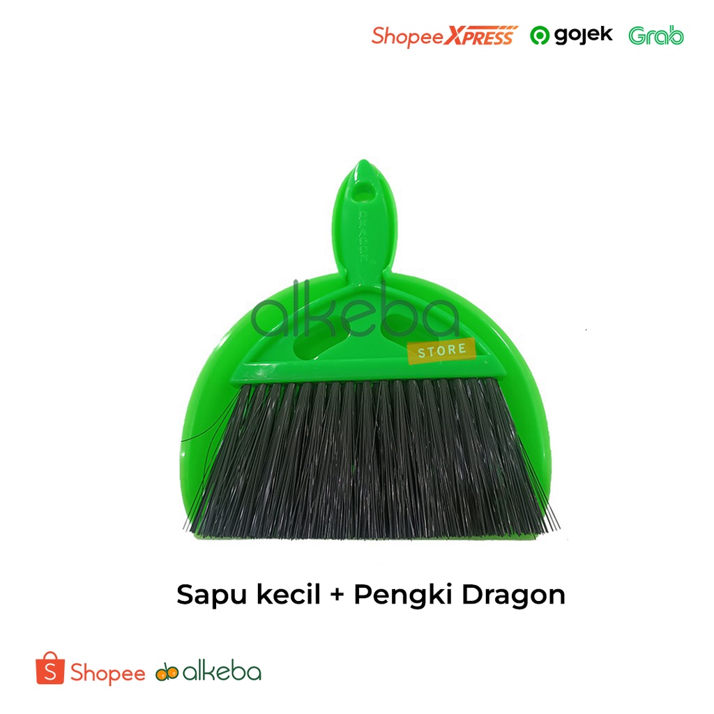 Sapu Mobil / Sapu kecil + Pengki Dragon / mini dustpan with broom