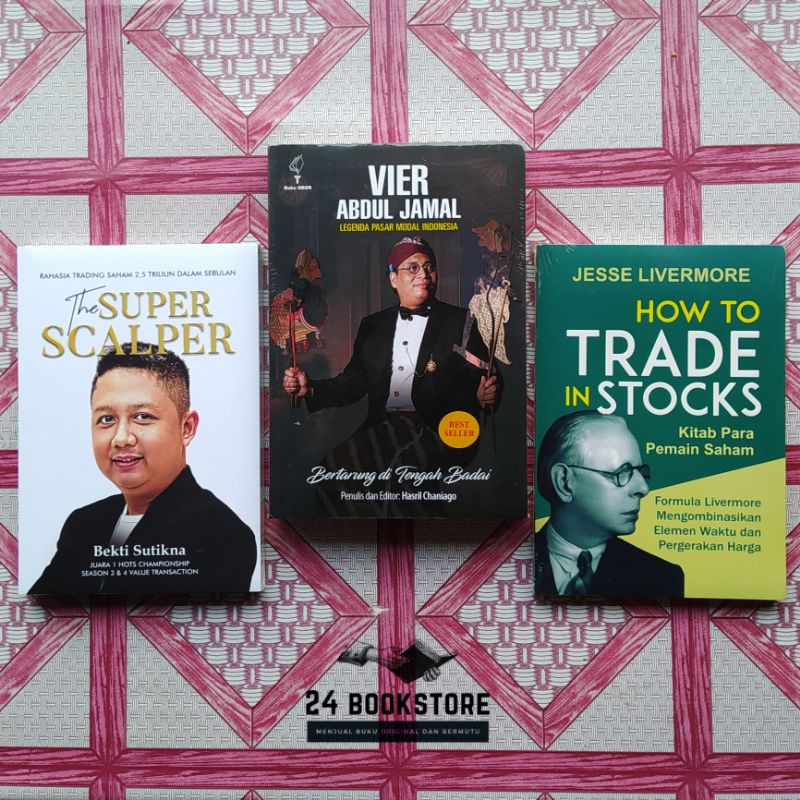 Paket 3 Buku Bisnis Trading Saham BEST SELLER : The Super Scalper, Legenda Pasar Modal Indonesia, Ho