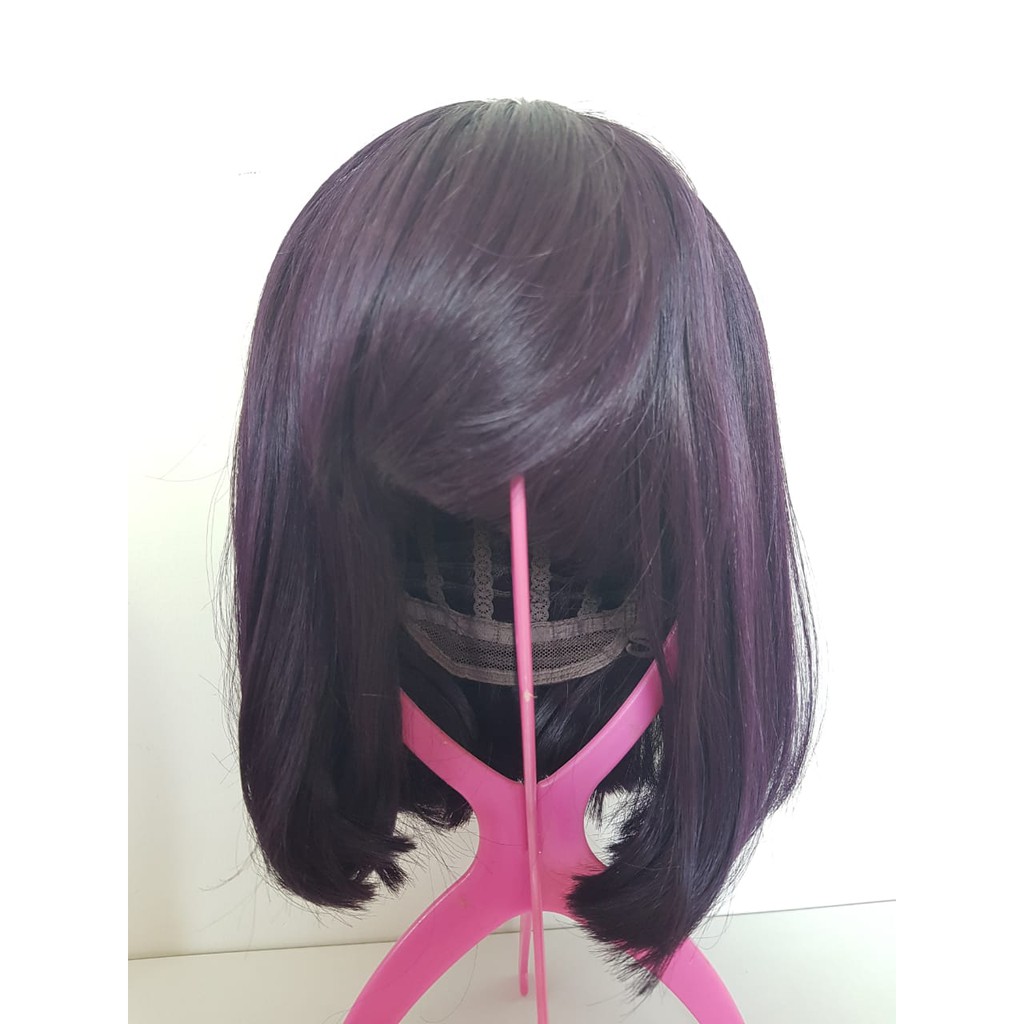 Wig Bob Ungu - Hitam
