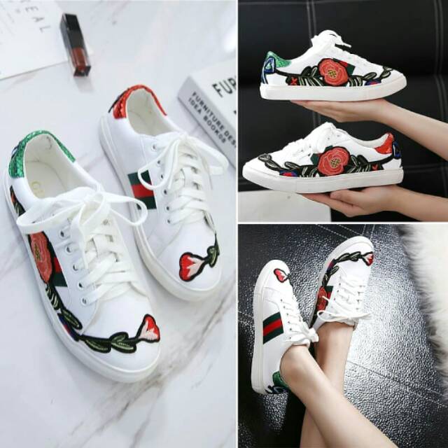 Sneakers Floral From Gucci