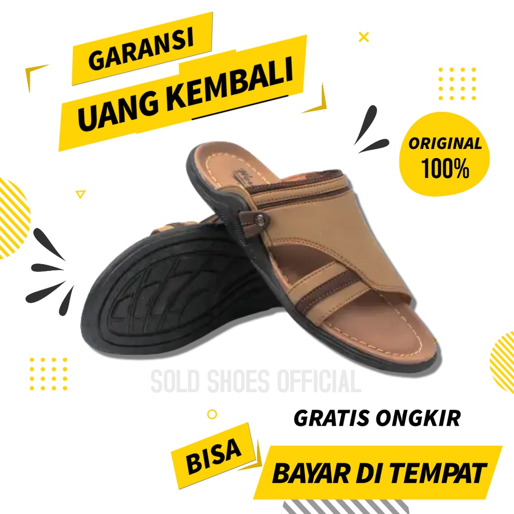 Sandal Slop Pria Casual Murah Keren Terbaru Kekinian Sendal Sndal Sendla Sendel Saldal Seldal Sedal 