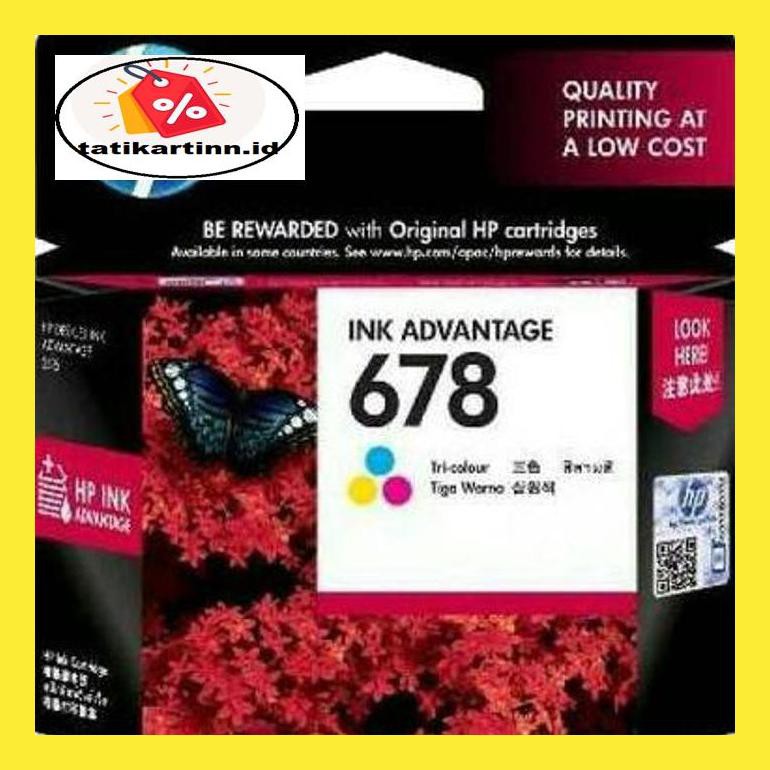

740Dpppt Hp 678 Ink Catridge Tinta Colour (Original) 8D6Mpt0P