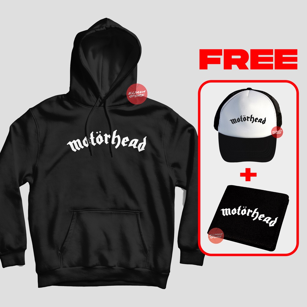 Motorhead  / Topi Motorhead / Hoodie Motorhead / Dompet Motorhead / Sweater Motorhead / Paket Topi Hoodie Dompet Motorhead / Topi Band / Hoodie Band / Dompet Band