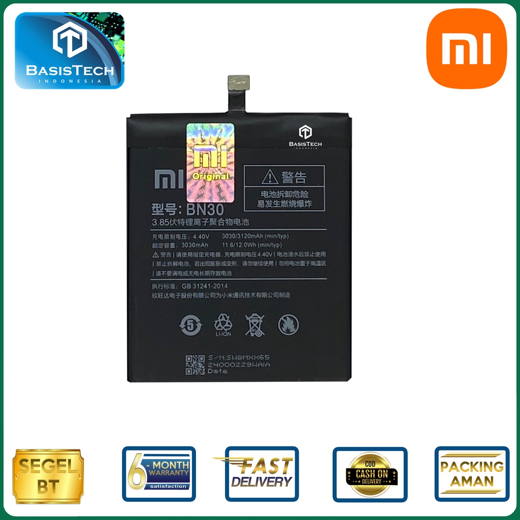 BATERAI XIAOMI REDMI 4A - BN30 - ORI99