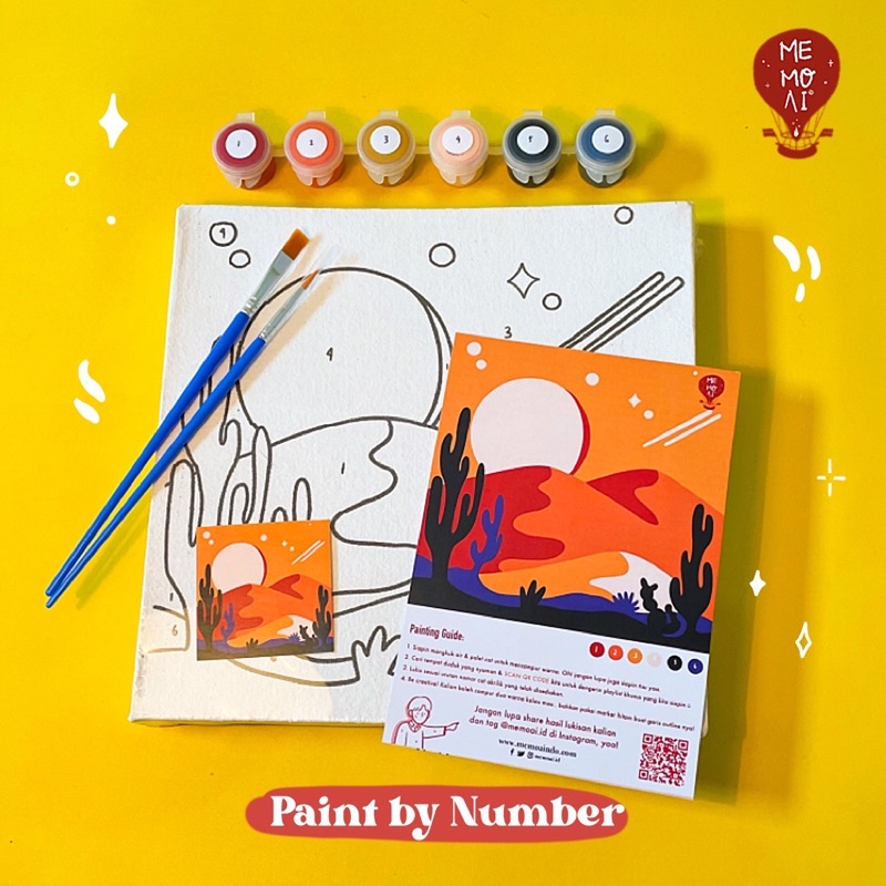 

Memoai Paint by Number Desert - Simple