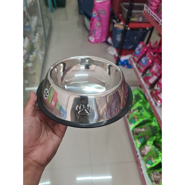 Tempat Makan Kucing Anjing Stainless stell anti karat